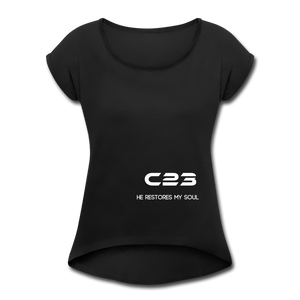 C23 He Restores Women's Tee - black