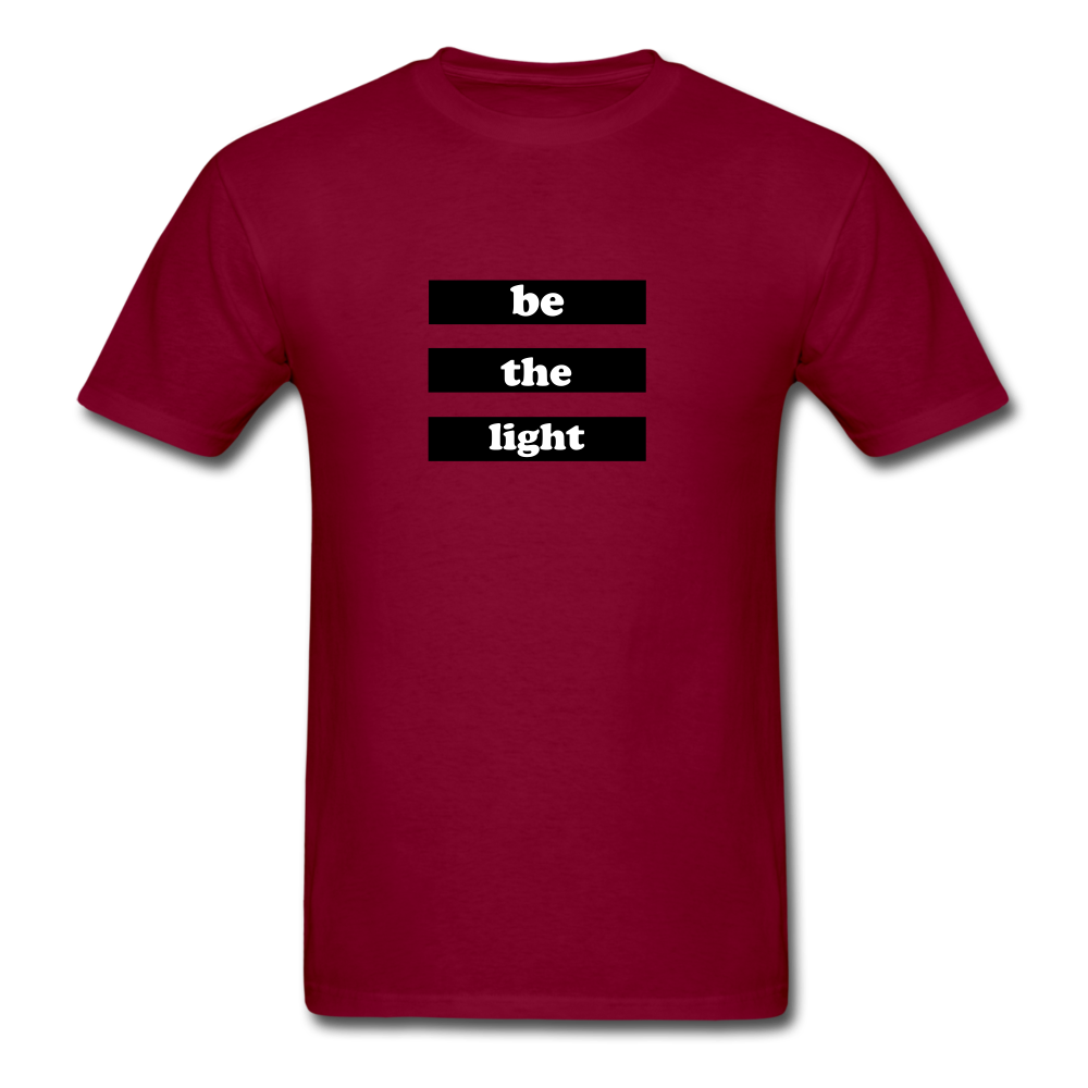 Be The Light Tee - burgundy