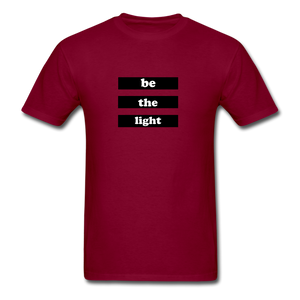 Be The Light Tee - burgundy