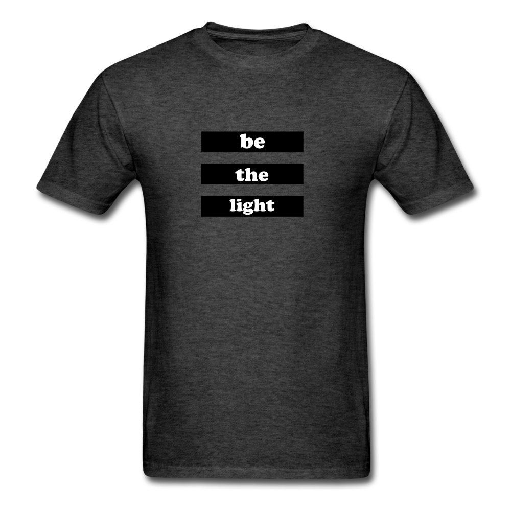 Be The Light Tee - heather black