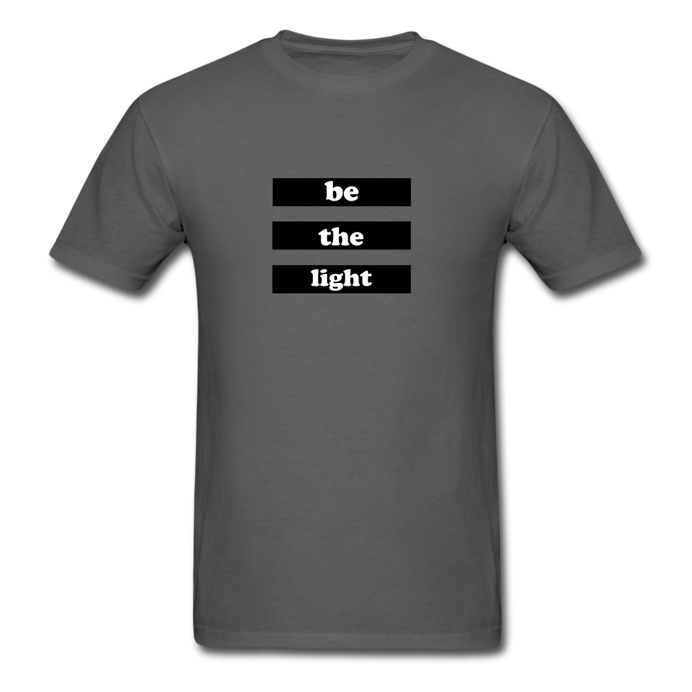 Be The Light Tee - charcoal