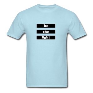 Be The Light Tee - powder blue