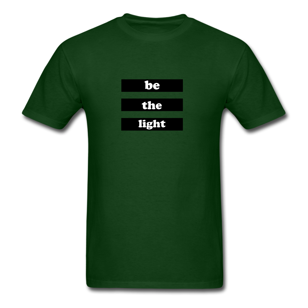 Be The Light Tee - forest green