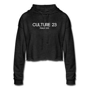 C23 Anointed Women's Cropped Hoodie - deep heather