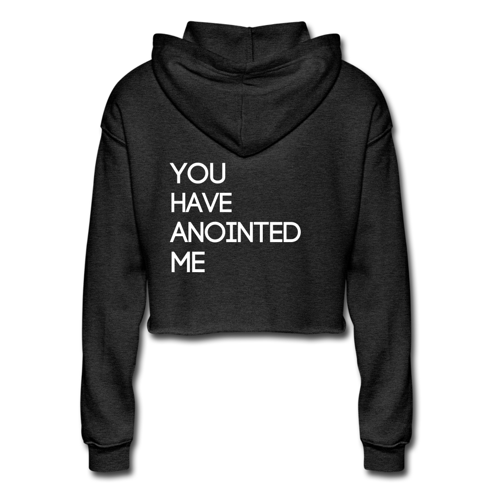 C23 Anointed Women's Cropped Hoodie - deep heather