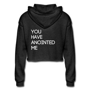 C23 Anointed Women's Cropped Hoodie - deep heather