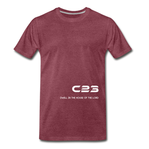 C23 Dwell Men's Athletic Tee - heather burgundy