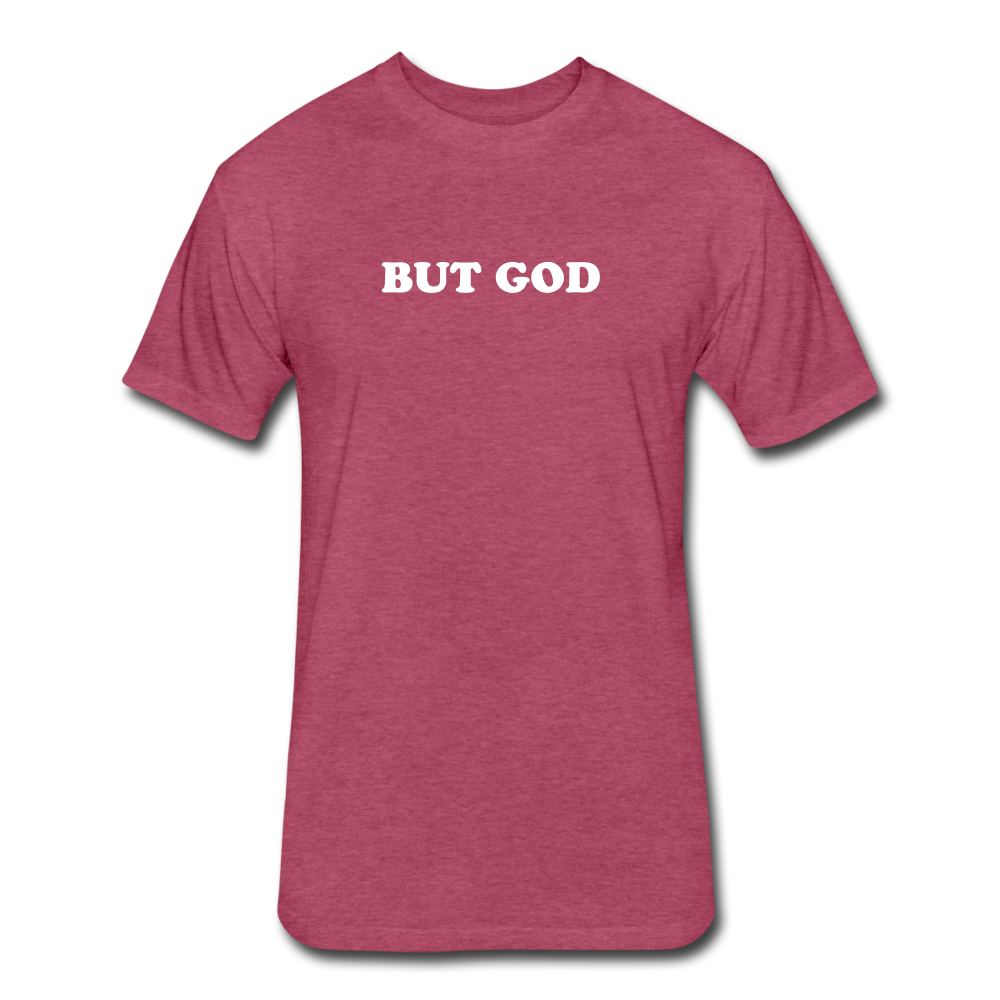 But God Tee - heather burgundy