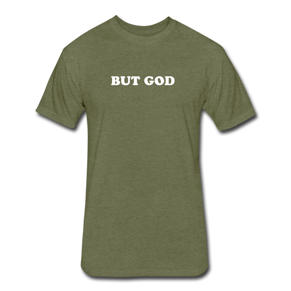 But God Tee - heather military green