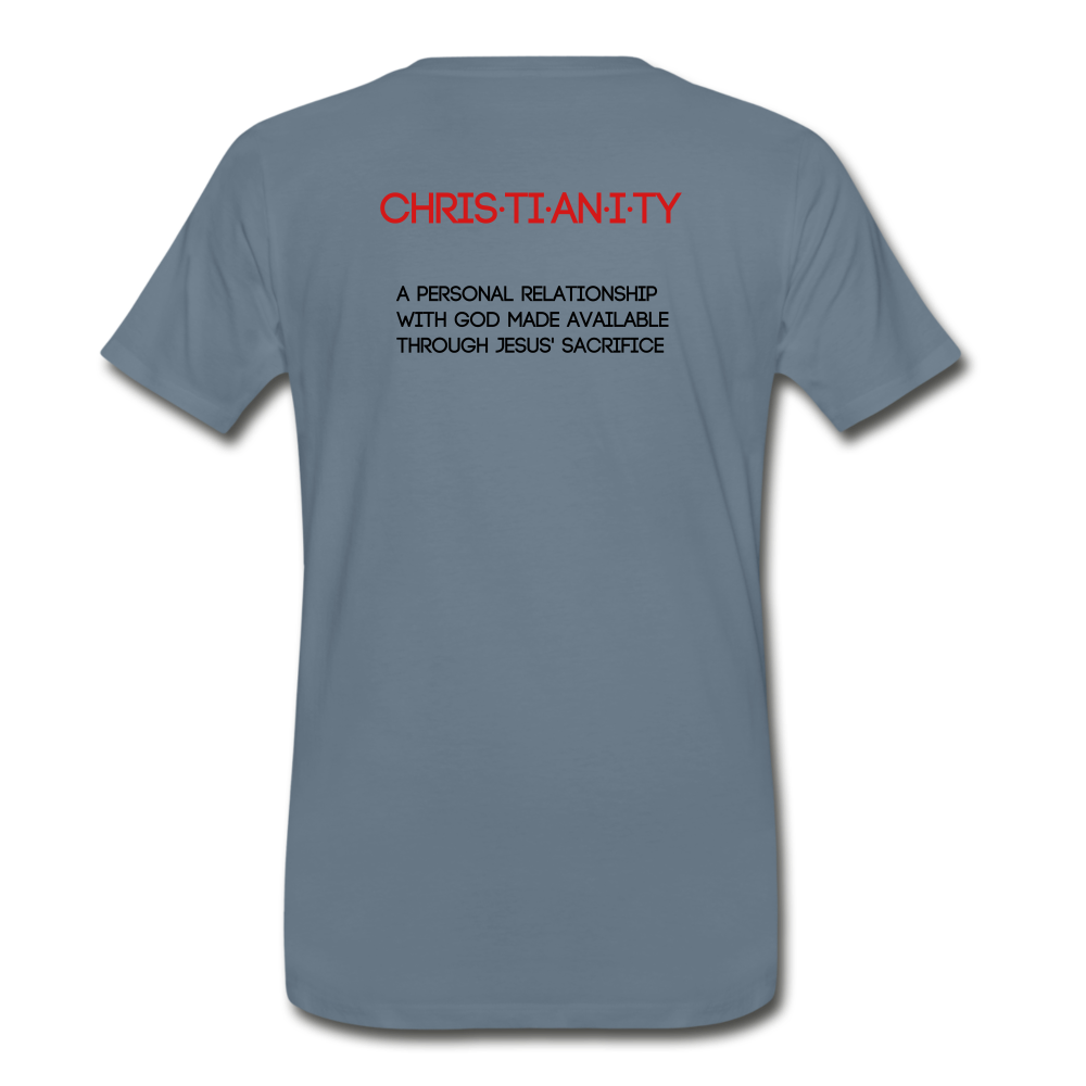 C23 Christianity Mens Tee - steel blue