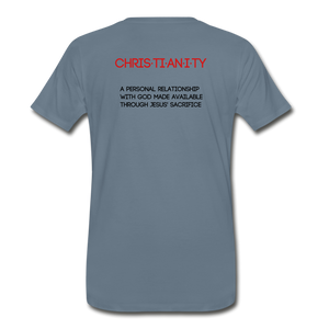 C23 Christianity Mens Tee - steel blue