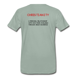 C23 Christianity Mens Tee - steel green