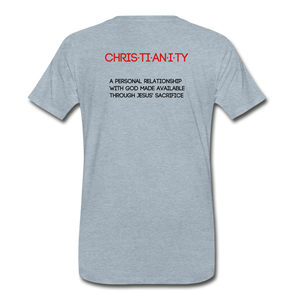 C23 Christianity Mens Tee - heather ice blue