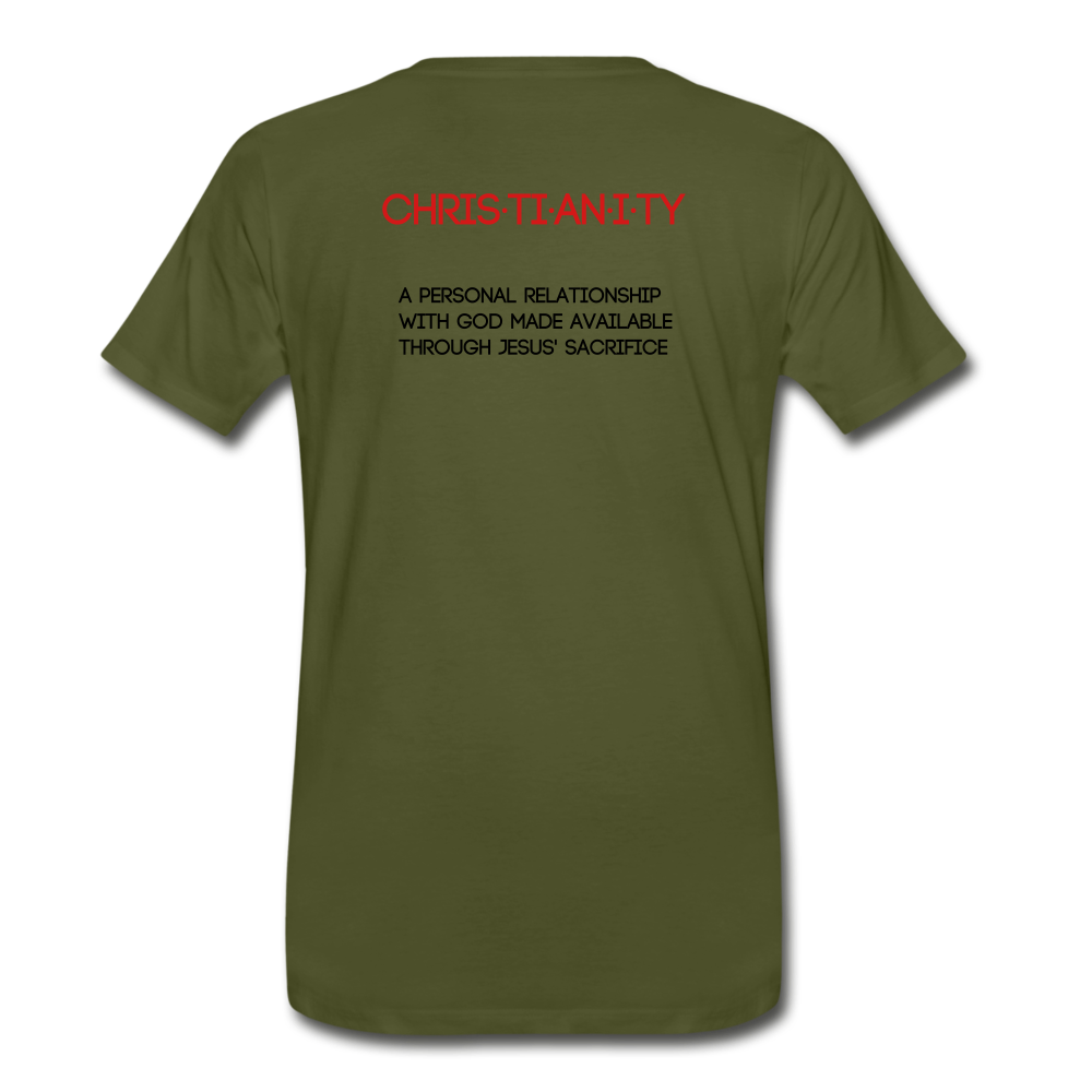 C23 Christianity Mens Tee - olive green