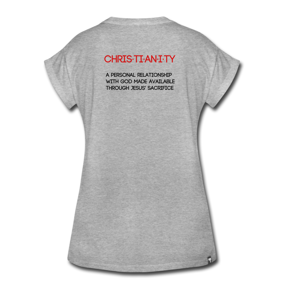 C23 Christianity Womens Tee - heather gray