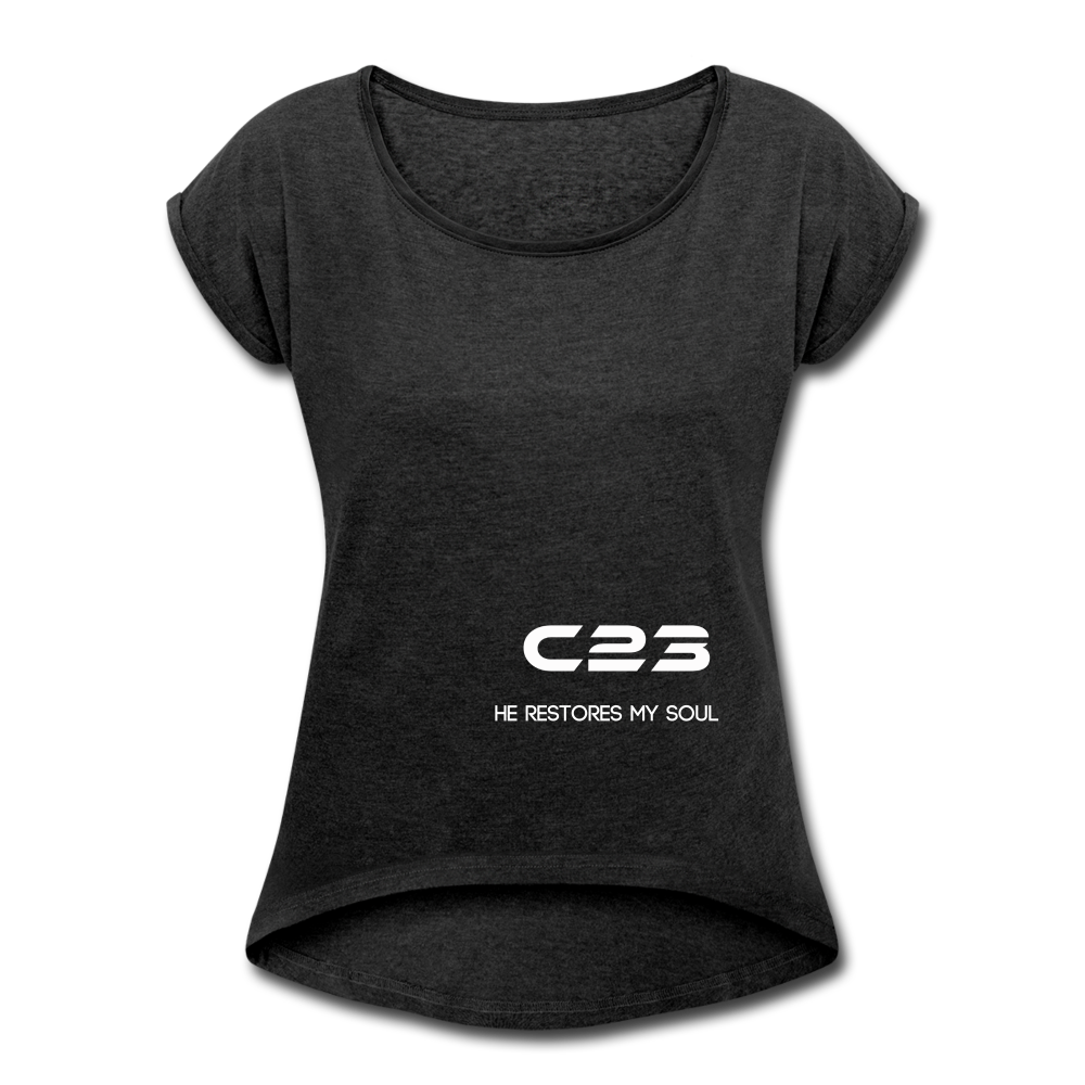 C23 He Restores Women's Tee - heather black