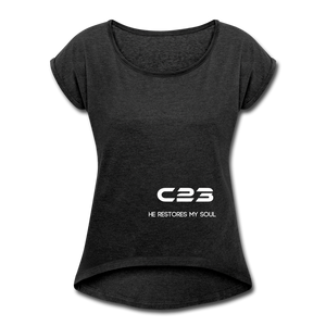 C23 He Restores Women's Tee - heather black