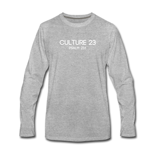 C23 Not Want Men's Long Sleeve Tee - heather gray