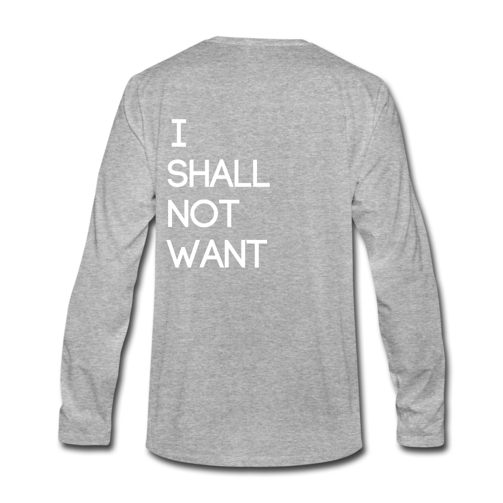 C23 Not Want Men's Long Sleeve Tee - heather gray