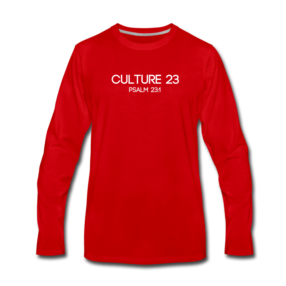 C23 Not Want Men's Long Sleeve Tee - red