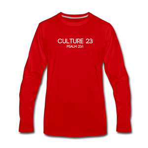 C23 Not Want Men's Long Sleeve Tee - red