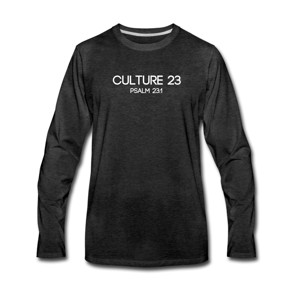 C23 Not Want Men's Long Sleeve Tee - charcoal gray