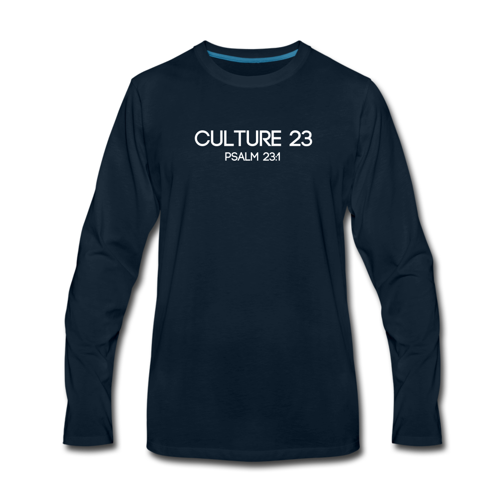 C23 Not Want Men's Long Sleeve Tee - deep navy