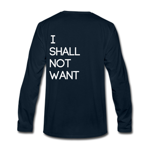 C23 Not Want Men's Long Sleeve Tee - deep navy