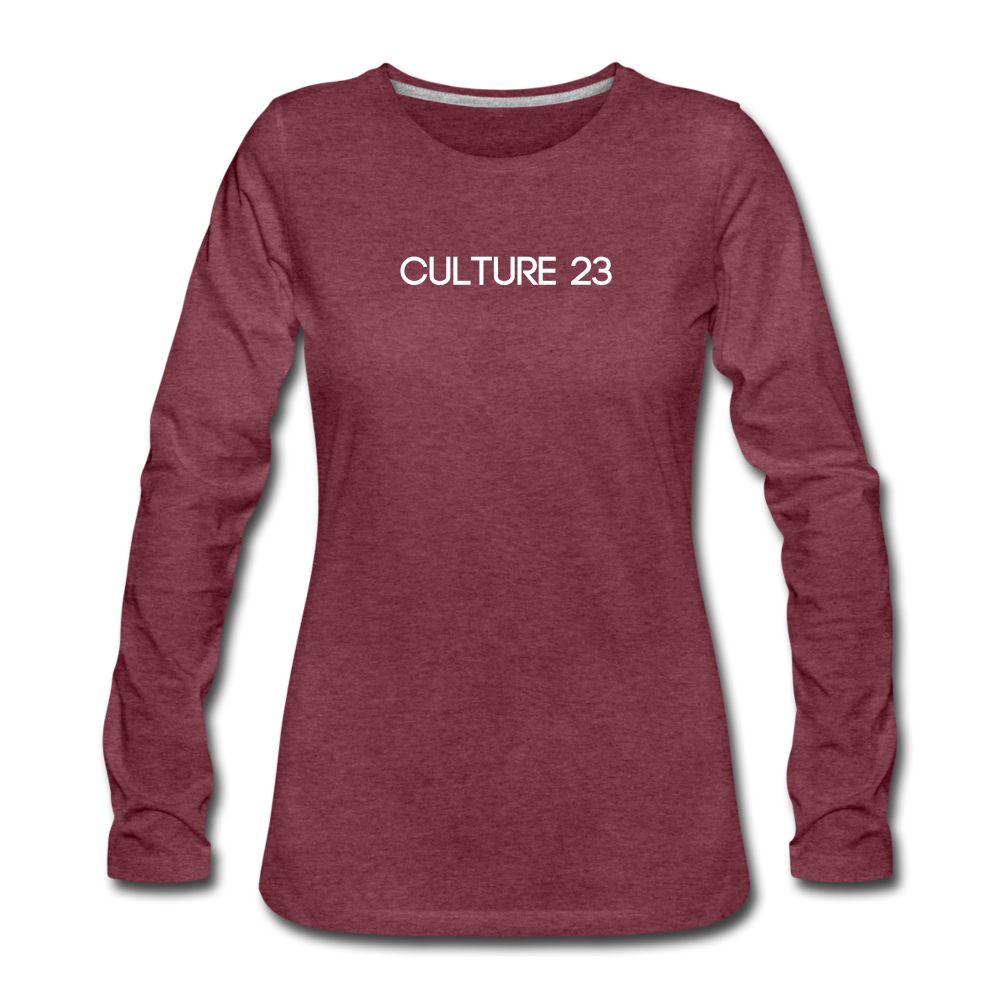 C23 God Is Women's Tee - heather burgundy