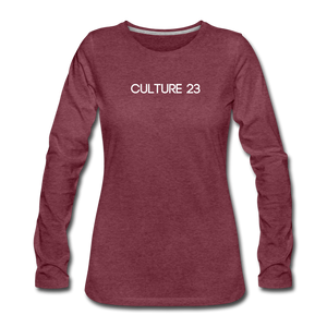 C23 God Is Women's Tee - heather burgundy