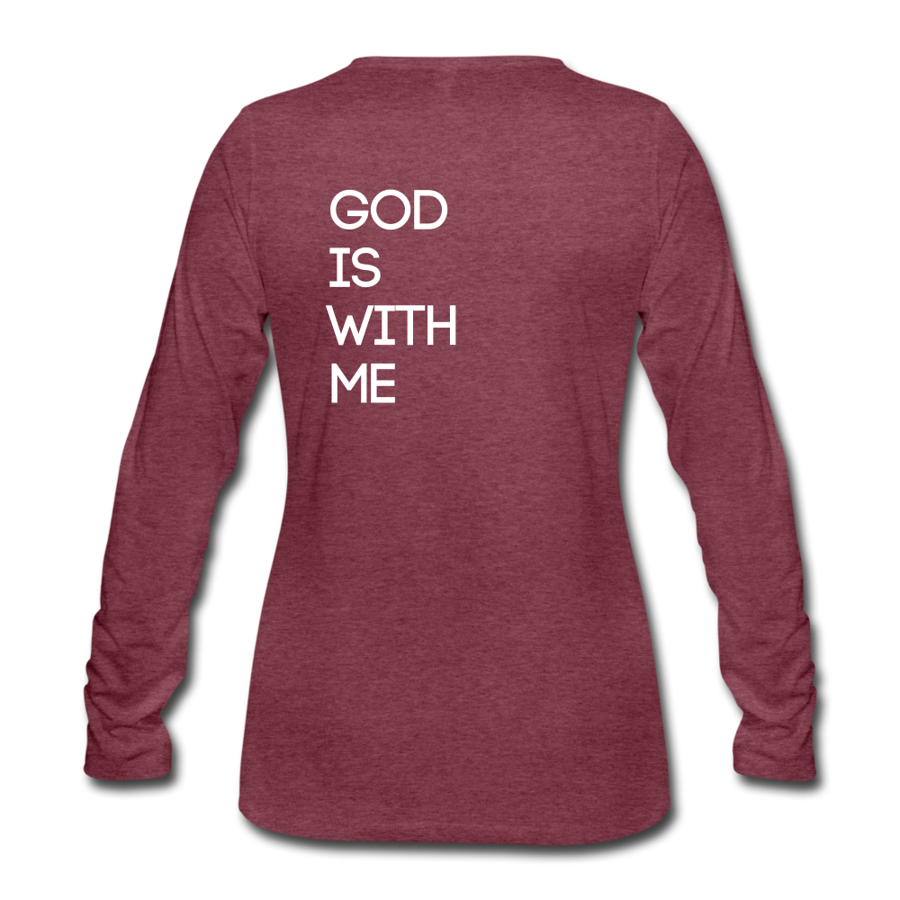 C23 God Is Women's Tee - heather burgundy