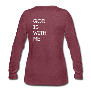 C23 God Is Women's Tee - heather burgundy