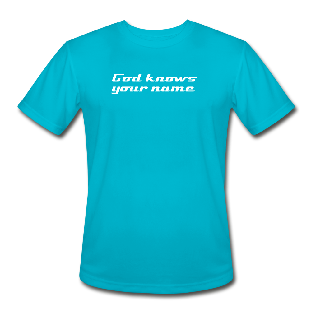 God Knows Athletic Tee - turquoise