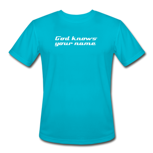 God Knows Athletic Tee - turquoise