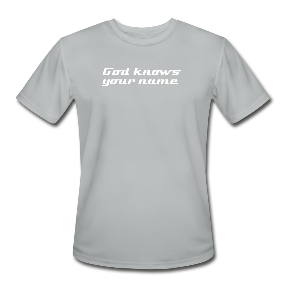 God Knows Athletic Tee - silver