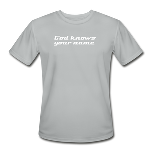 God Knows Athletic Tee - silver