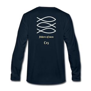 Fishers of Men Long Sleeve Tee - deep navy