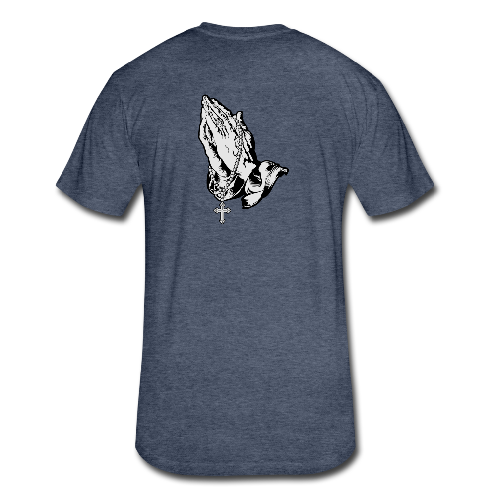 Praying Hands Tee - heather navy