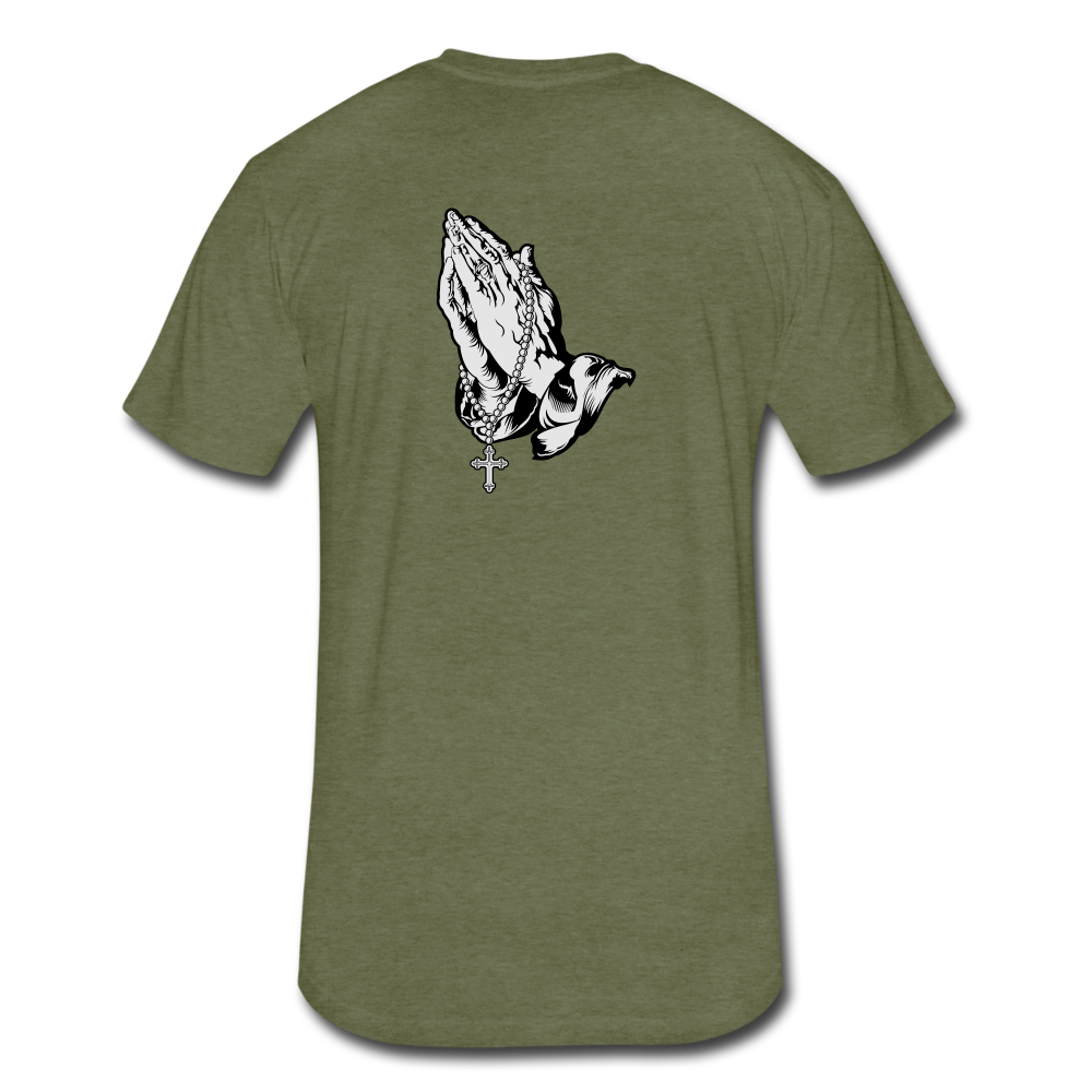 Praying Hands Tee - heather military green