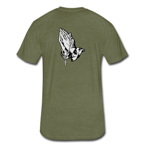 Praying Hands Tee - heather military green