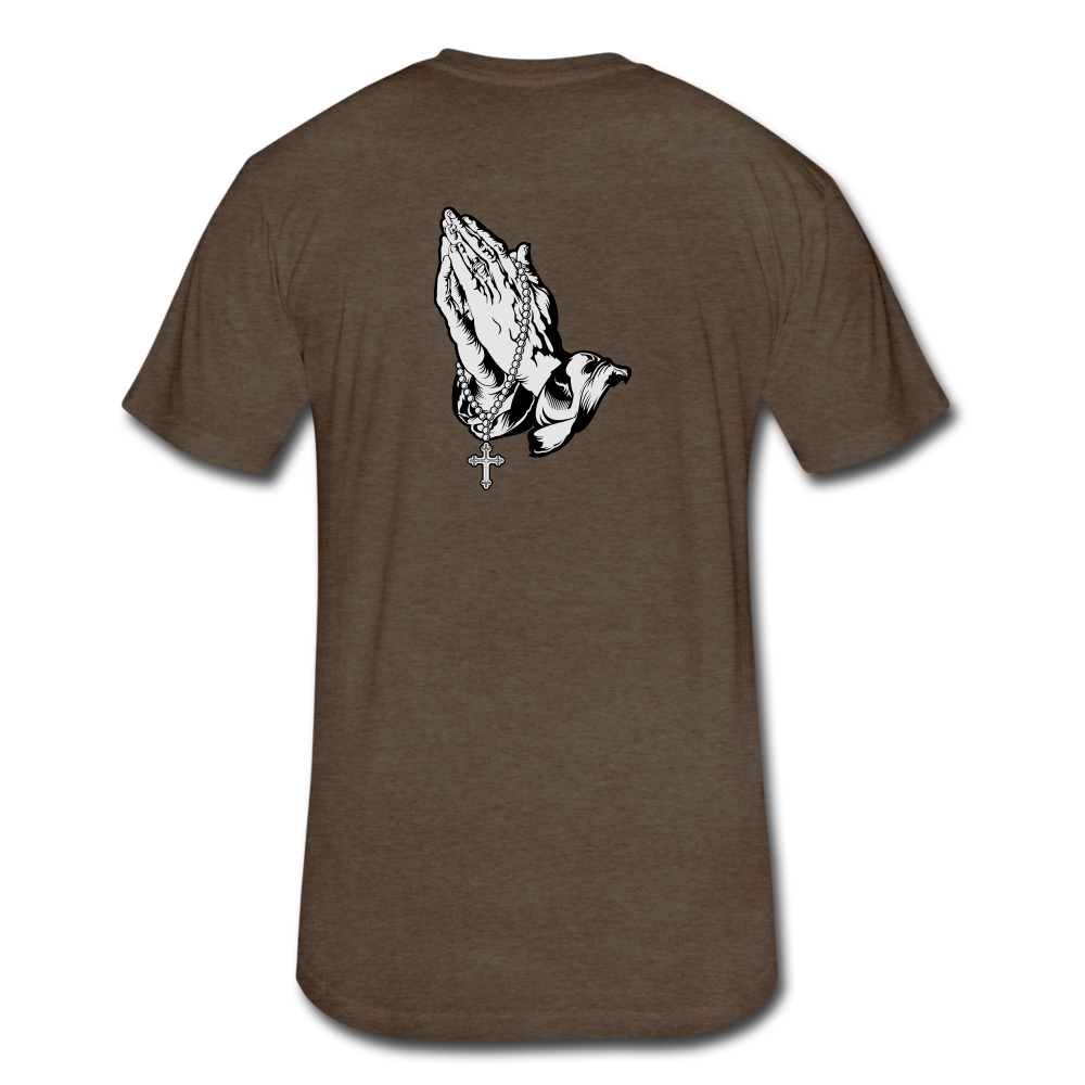 Praying Hands Tee - heather espresso