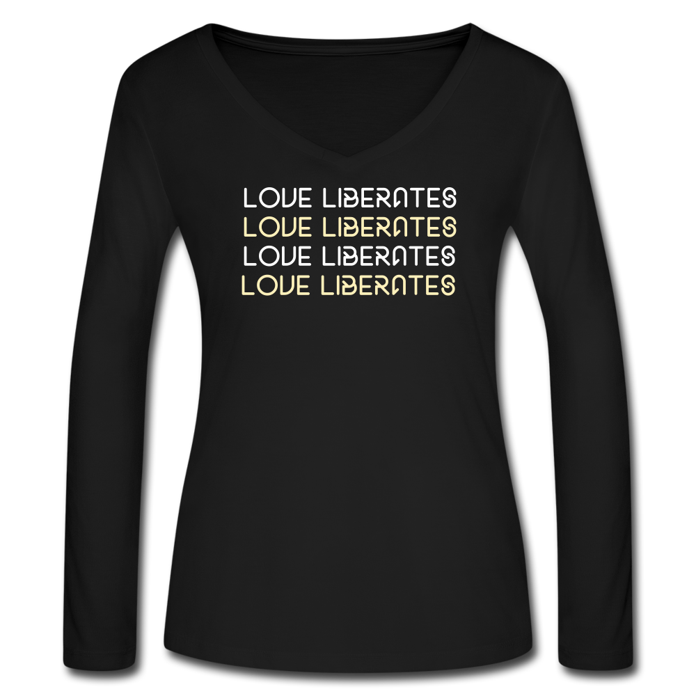 Love Liberates Women's Long Sleeve Tee - black