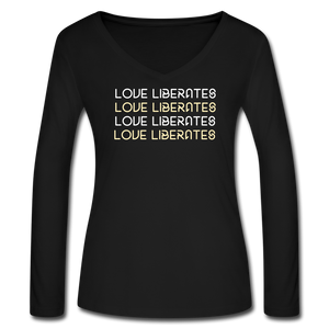 Love Liberates Women's Long Sleeve Tee - black