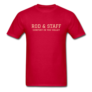 Rod & Staff Tee - red