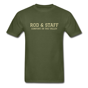 Rod & Staff Tee - military green