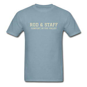 Rod & Staff Tee - stonewash blue