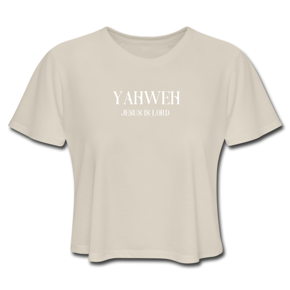 Yahweh Women's Cropped Tee - dust