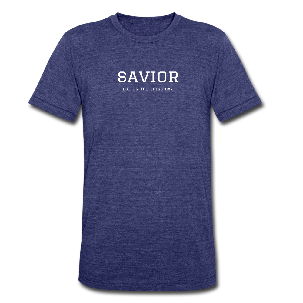 Savior Tee - heather indigo