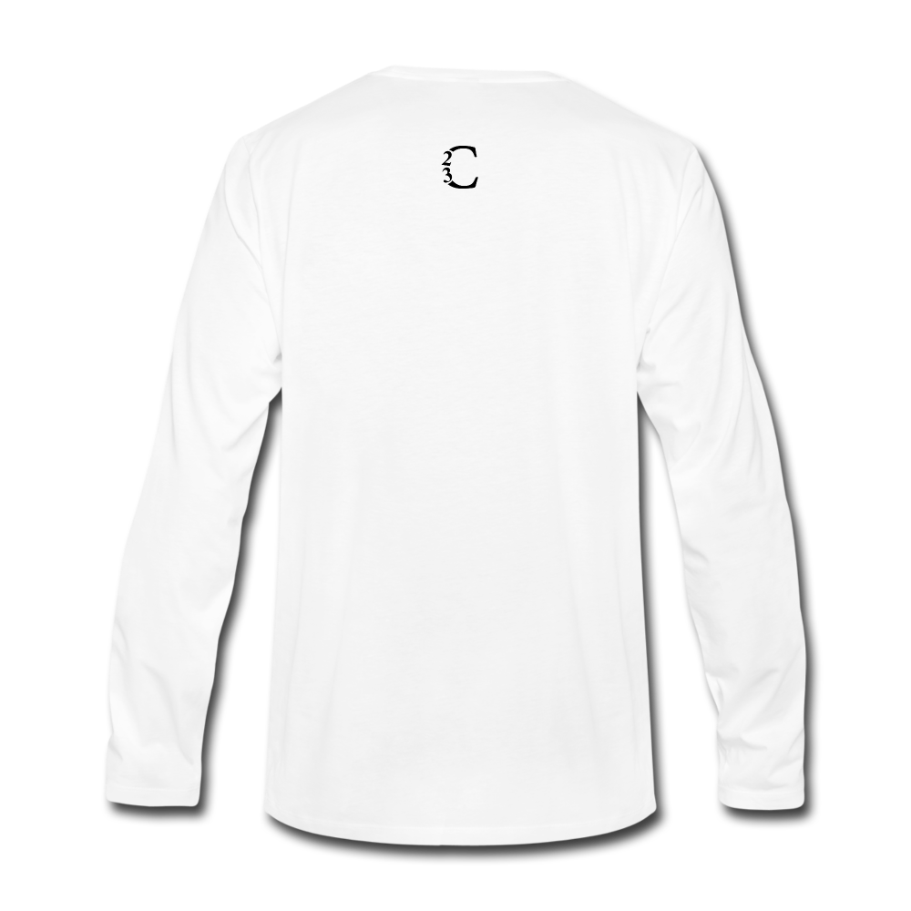 I Am Long Sleeve Tee - white