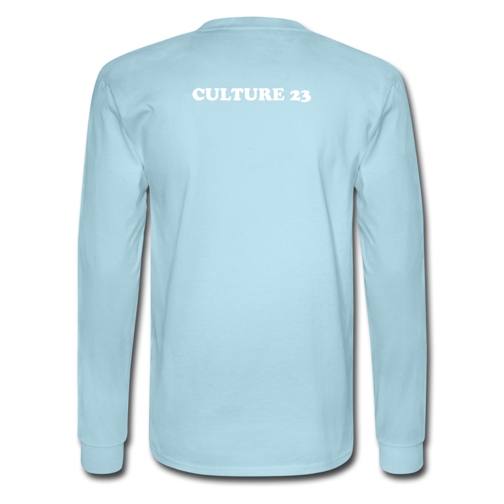 Prayer is Powerful Long Sleeve Tee - powder blue